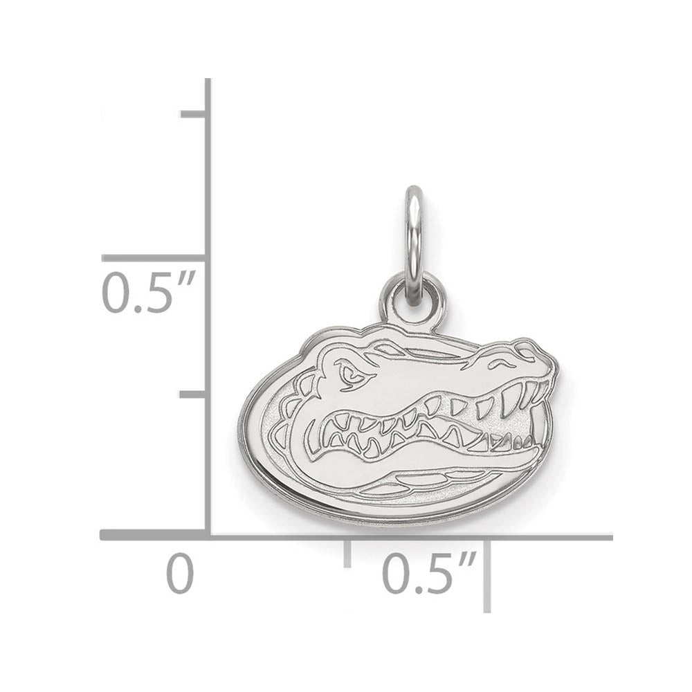 Alternate view of the 14k White Gold U of Florida XS (Tiny) Mascot Charm or Pendant by The Black Bow Jewelry Co.