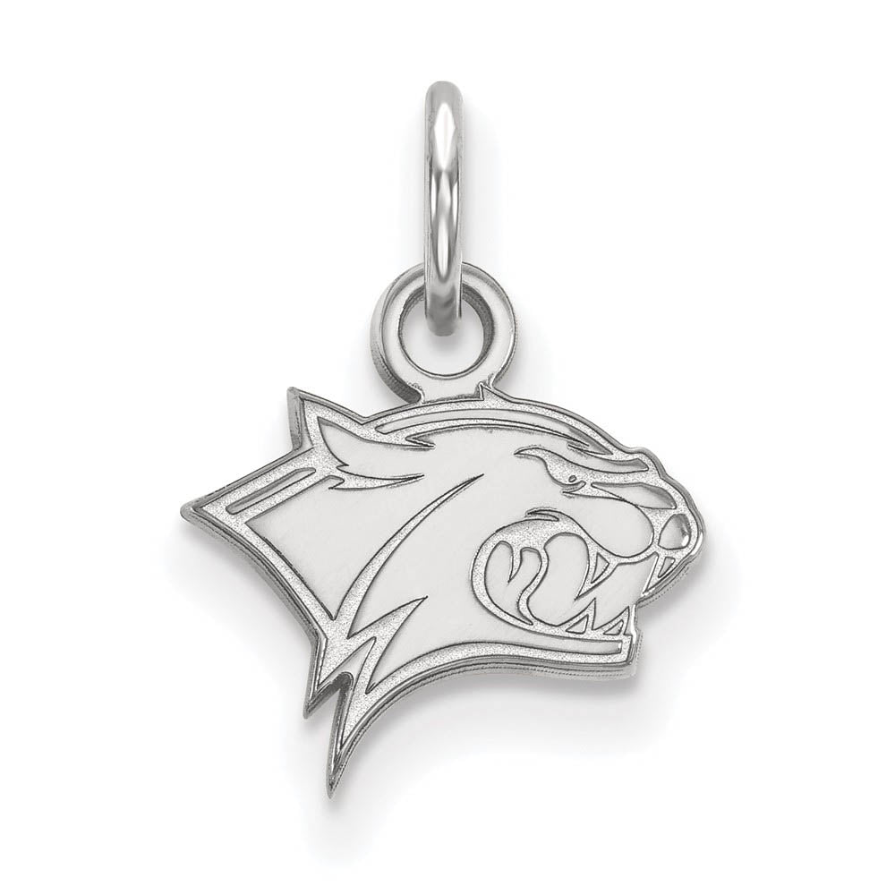 14k White Gold U. of New Hampshire XS (Tiny) Charm or Pendant, Item P22940 by The Black Bow Jewelry Co.