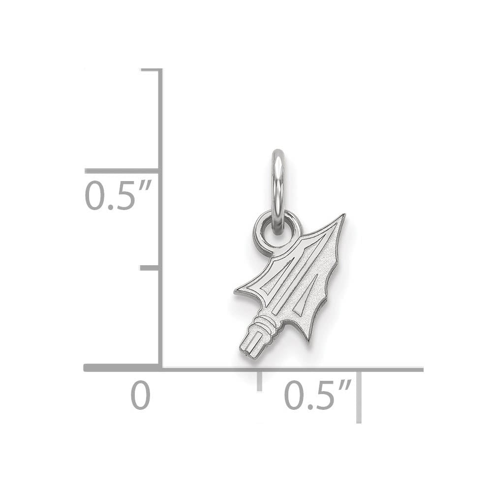 Alternate view of the 14k White Gold Florida State XS (Tiny) Charm or Pendant by The Black Bow Jewelry Co.