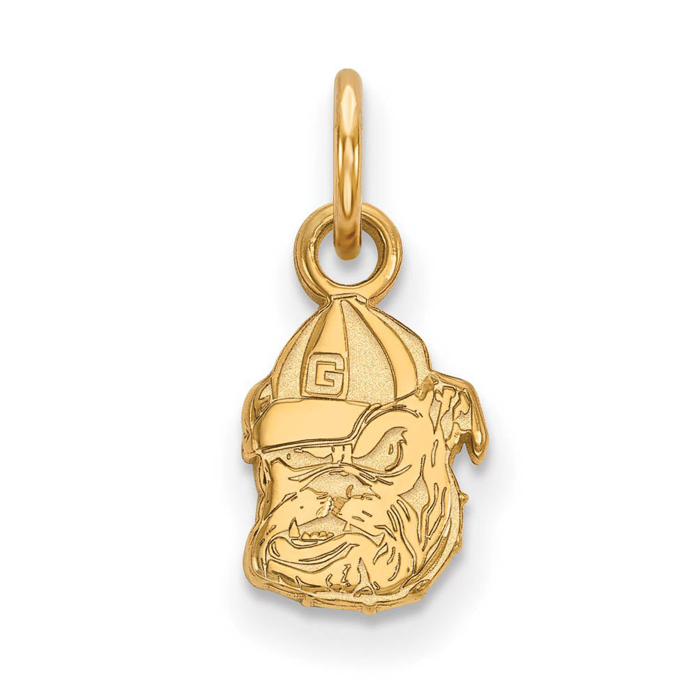 14k Yellow Gold U. of Georgia XS (Tiny) Mascot Charm or Pendant, Item P23062 by The Black Bow Jewelry Co.