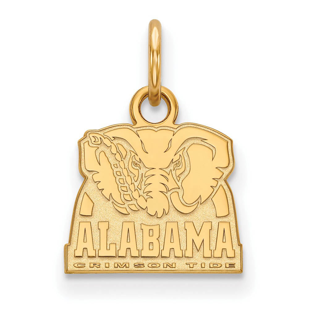 14k Yellow Gold U. of Alabama XS (Tiny) Logo Charm or Pendant, Item P23070 by The Black Bow Jewelry Co.