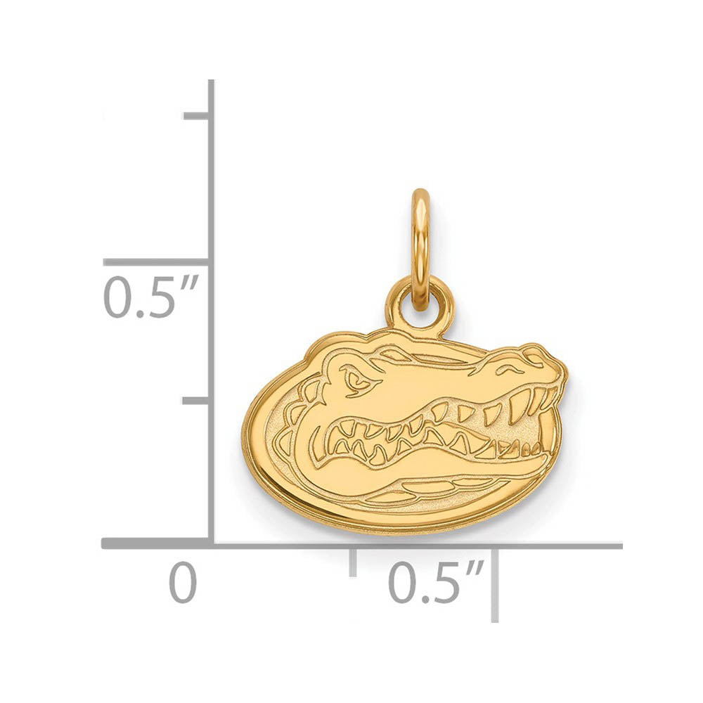 Alternate view of the 14k Gold Plated Silver U. of Florida XS (Tiny) Mascot Charm or Pendant by The Black Bow Jewelry Co.