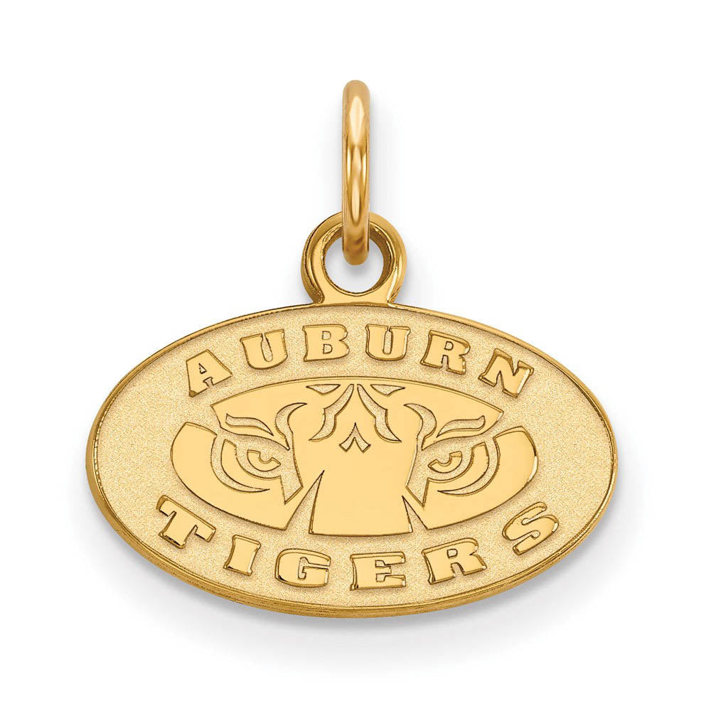 14k Gold Plated Silver Auburn U XS (Tiny) Charm or Pendant, Item P23149 by The Black Bow Jewelry Co.
