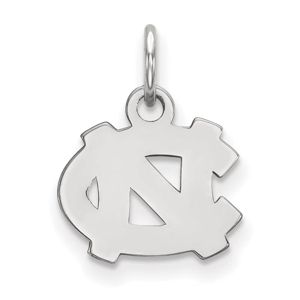 Sterling Silver North Carolina XS (Tiny) 'NC' Charm or Pendant, Item P23219 by The Black Bow Jewelry Co.