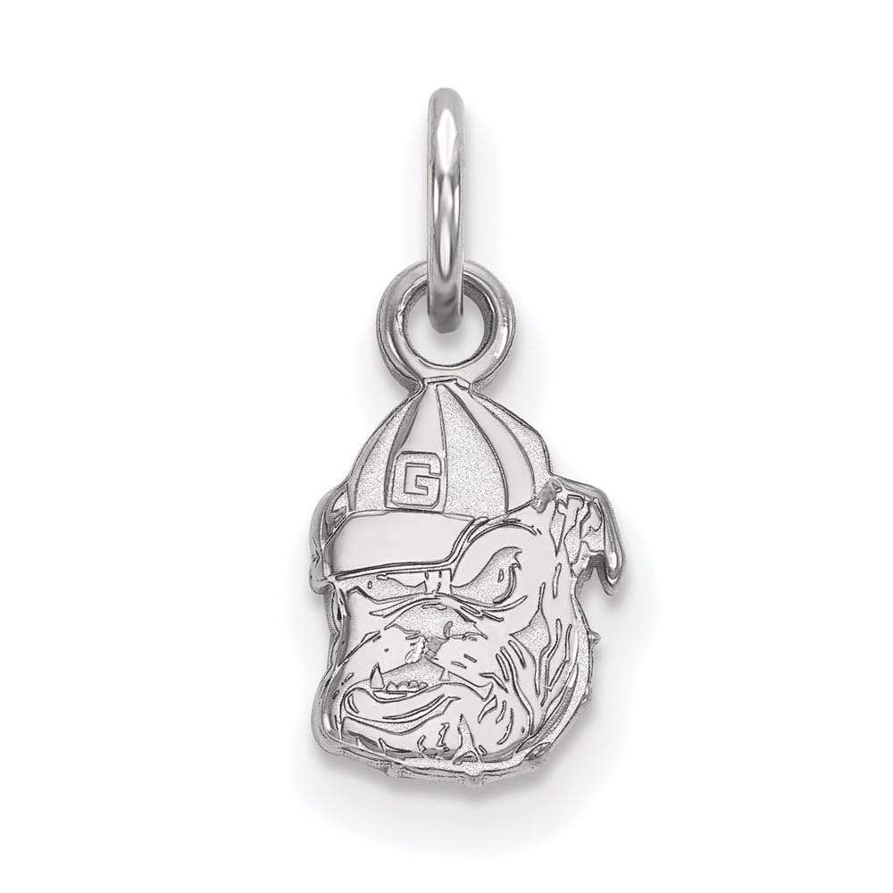Sterling Silver U. of Georgia XS (Tiny) Mascot Charm or Pendant, Item P23257 by The Black Bow Jewelry Co.