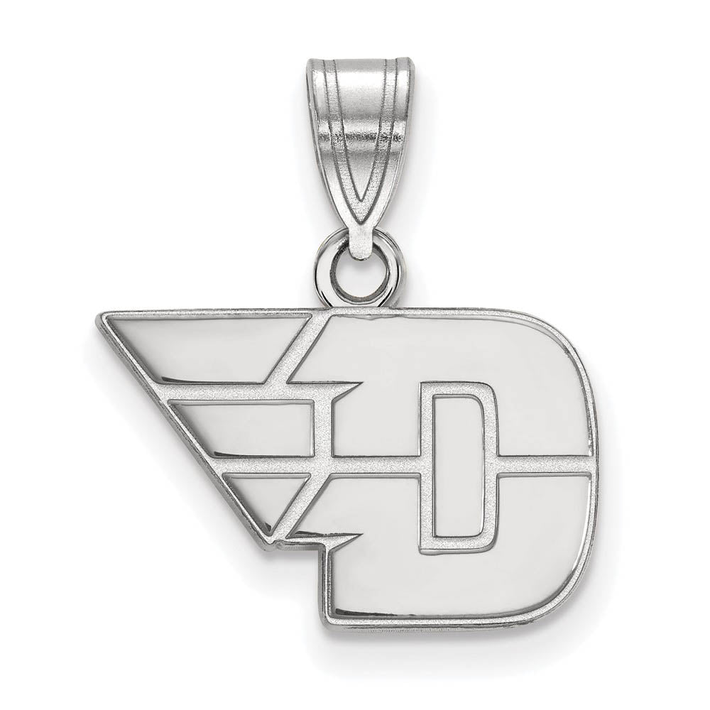 10k White Gold U of Dayton Small Pendant, Item P23308 by The Black Bow Jewelry Co.