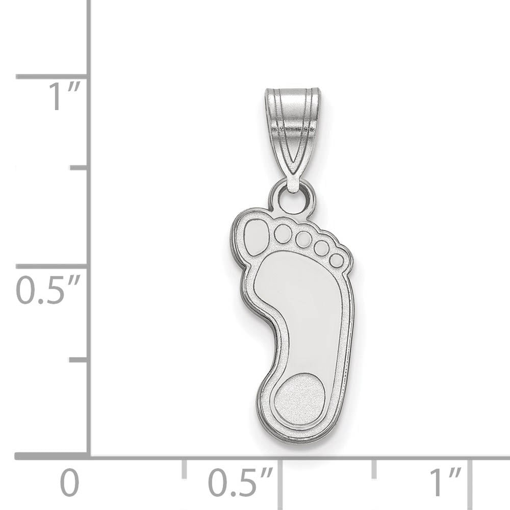 Alternate view of the 10k White Gold North Carolina Medium Pendant by The Black Bow Jewelry Co.