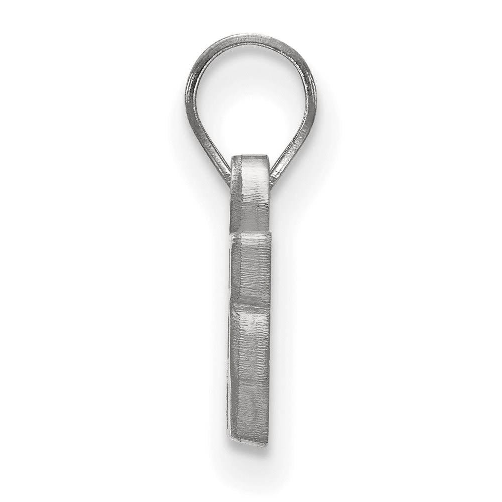 Alternate view of the 10k White Gold U. of Tennessee Small 'Vols' Pendant by The Black Bow Jewelry Co.