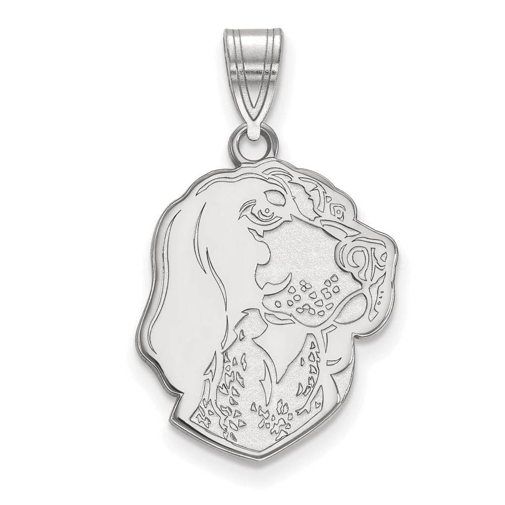 10k White Gold U. of Tennessee Large Mascot Pendant, Item P23647 by The Black Bow Jewelry Co.