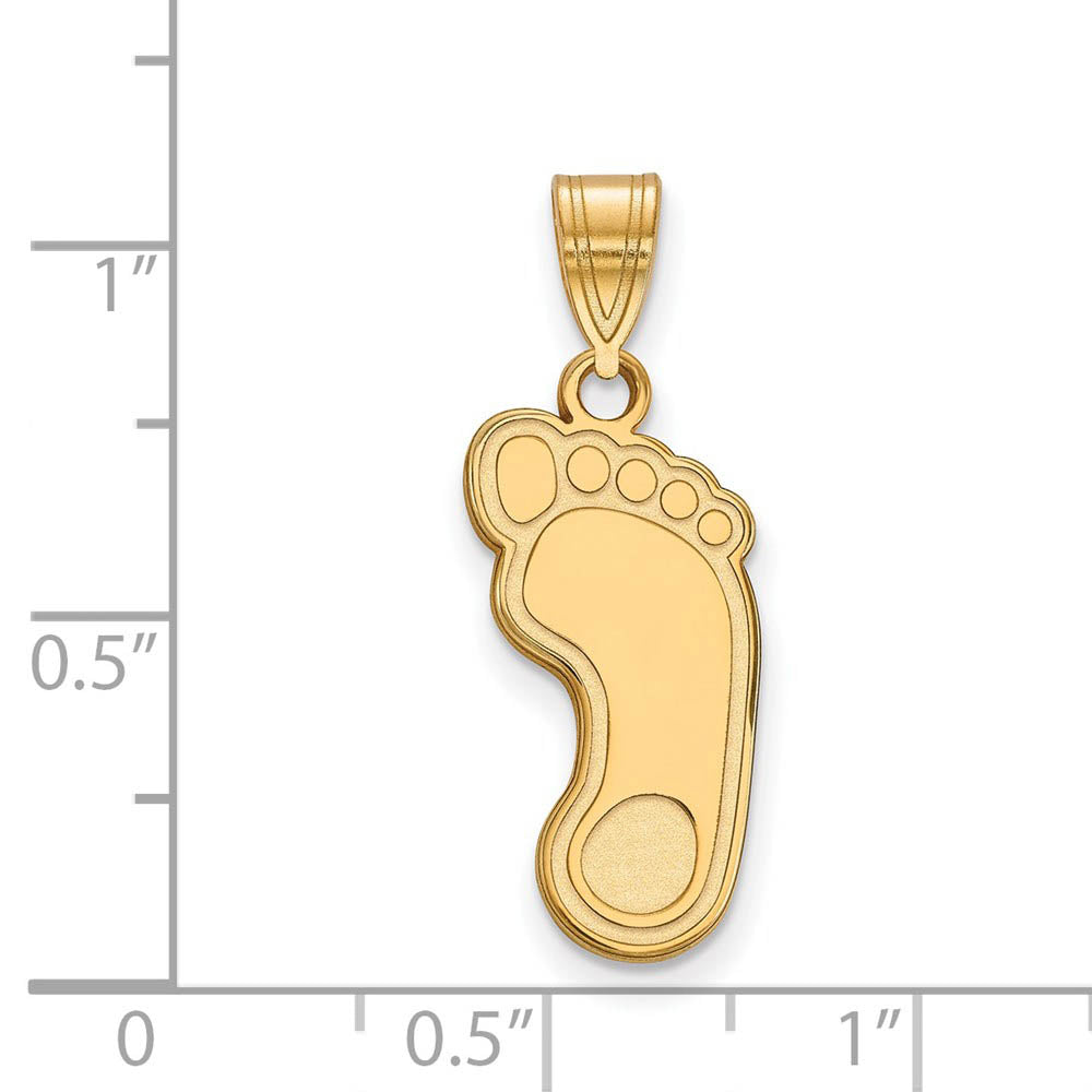 Alternate view of the 10k Yellow Gold North Carolina Large Tar Heels Pendant by The Black Bow Jewelry Co.