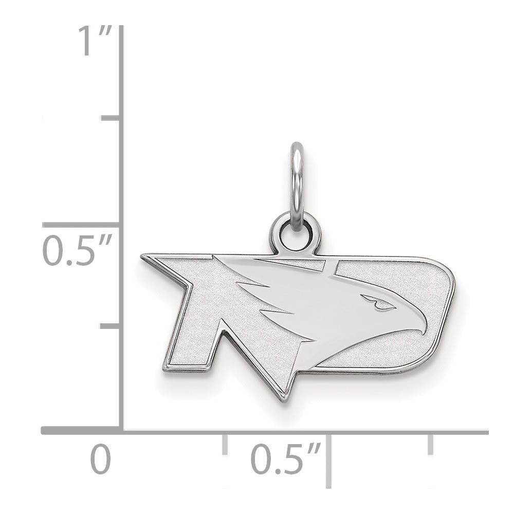 Alternate view of the 14k White Gold North Dakota XS (Tiny) Charm or Pendant by The Black Bow Jewelry Co.