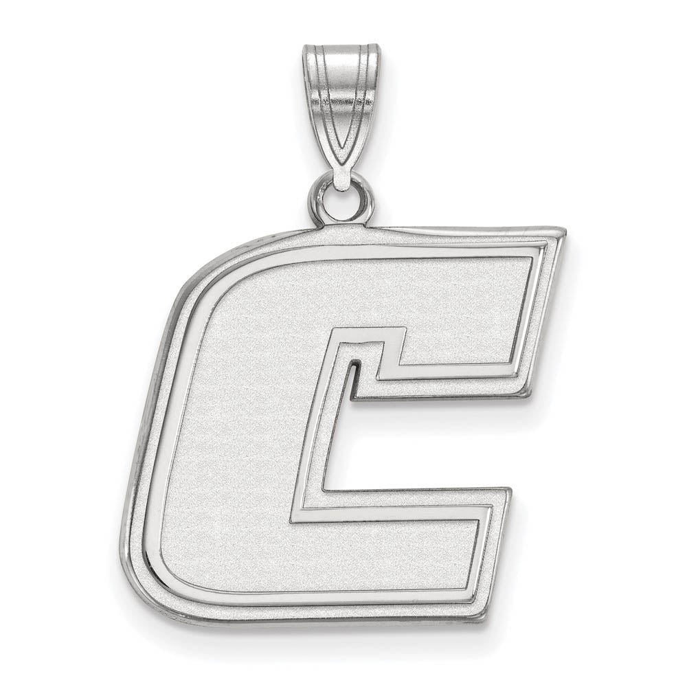 14k White Gold U. of Tennessee at Chattanooga Large Initial C Pendant, Item P23857 by The Black Bow Jewelry Co.