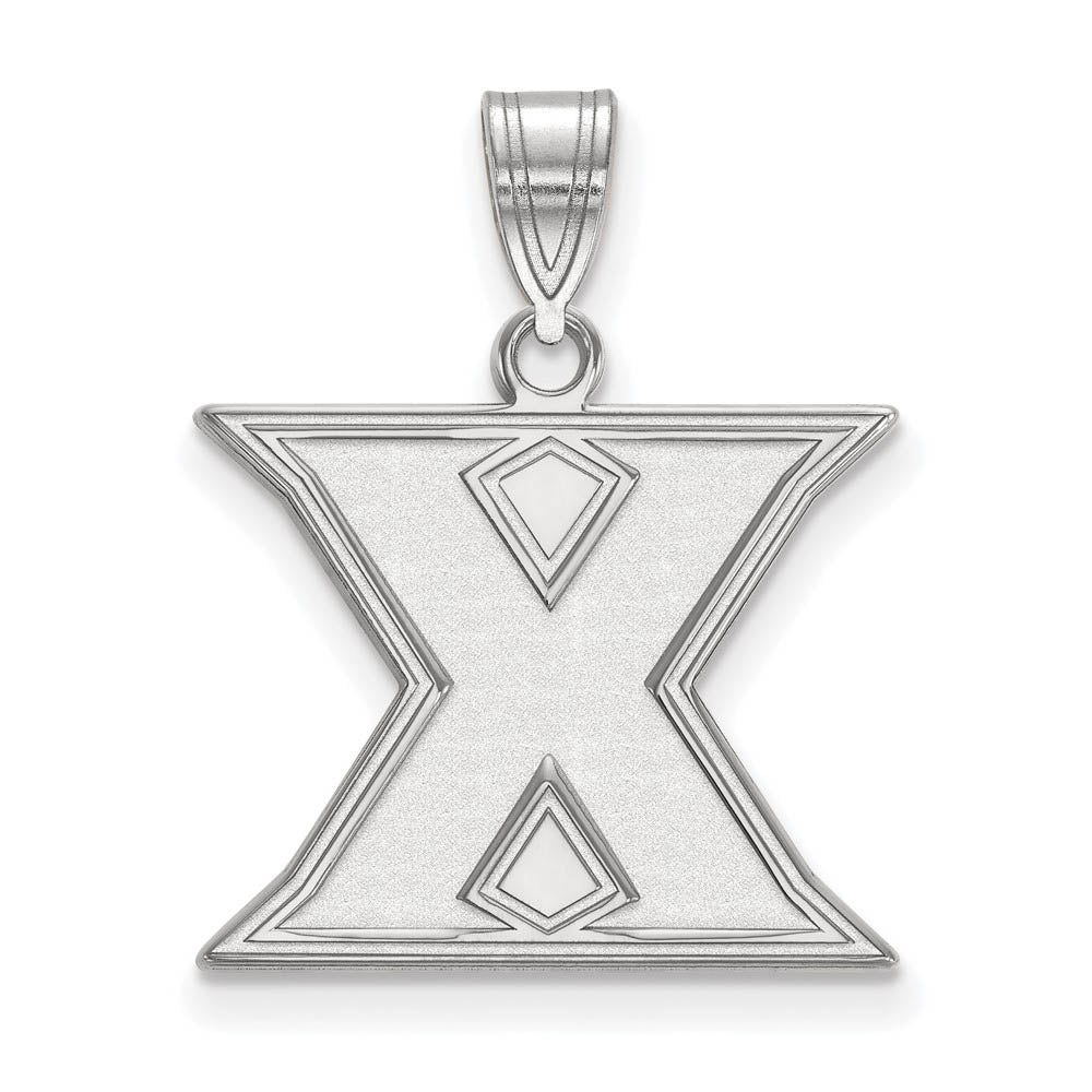 14k White Gold Xavier U. Medium Initial X Pendant, Item P23877 by The Black Bow Jewelry Co.