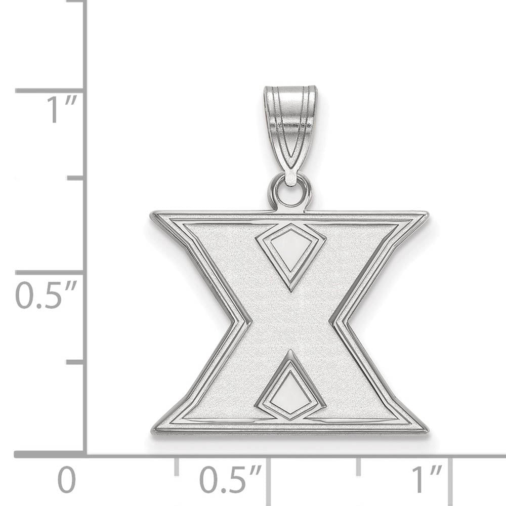 Alternate view of the 14k White Gold Xavier U. Medium Initial X Pendant by The Black Bow Jewelry Co.