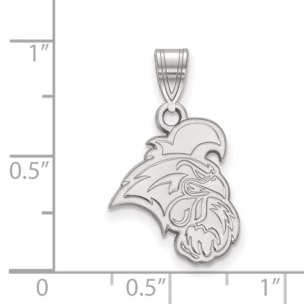 Alternate view of the 14k White Gold Coastal Carolina U Medium Pendant by The Black Bow Jewelry Co.