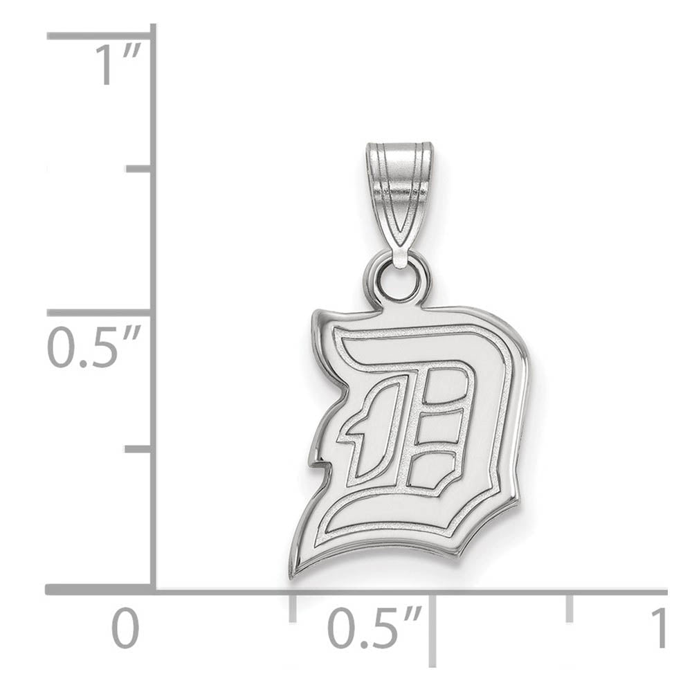 Alternate view of the 14k White Gold Duquesne U Small Pendant by The Black Bow Jewelry Co.