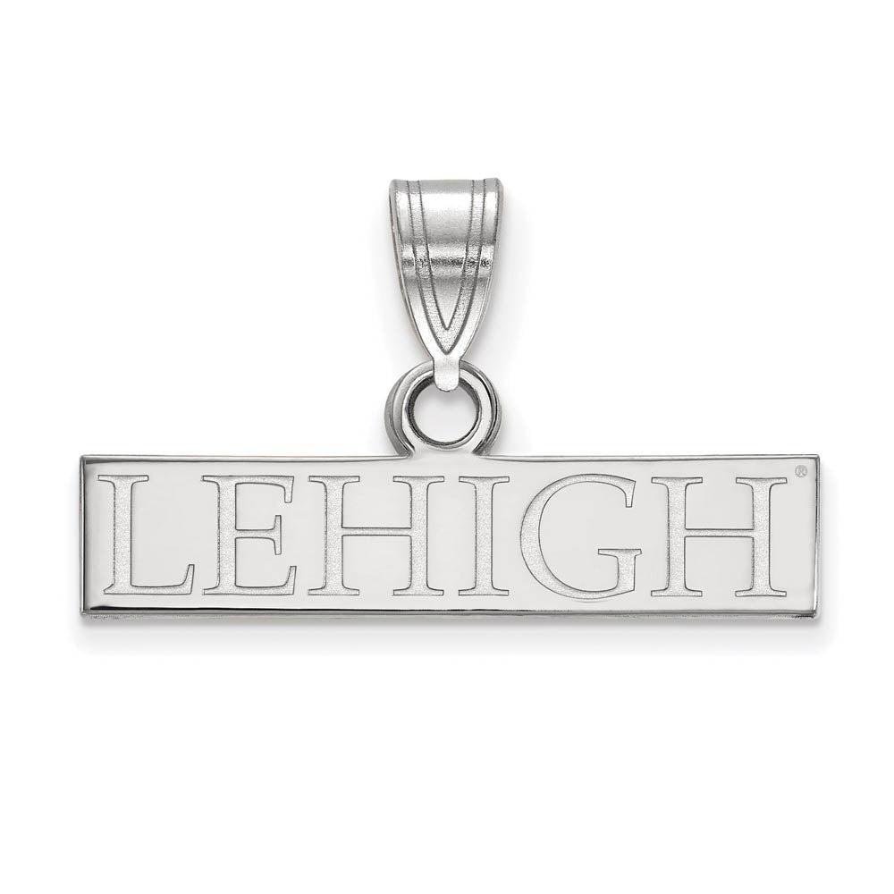 14k White Gold Lehigh U Small Pendant, Item P23997 by The Black Bow Jewelry Co.