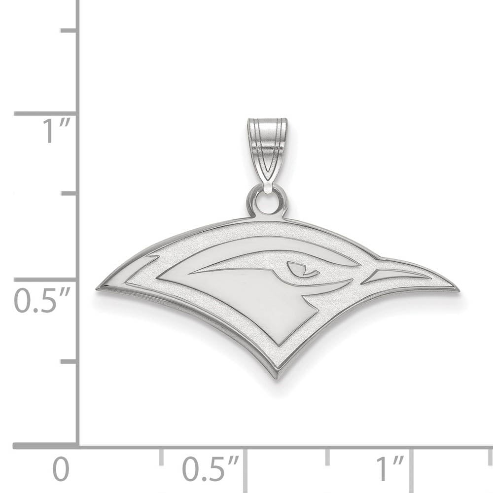 Alternate view of the 14k White Gold U. of Tennessee at Chattanooga Small Logo Pendant by The Black Bow Jewelry Co.