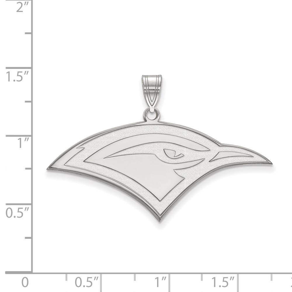 Alternate view of the 14k White Gold U. of Tennessee at Chattanooga Large Logo Pendant by The Black Bow Jewelry Co.