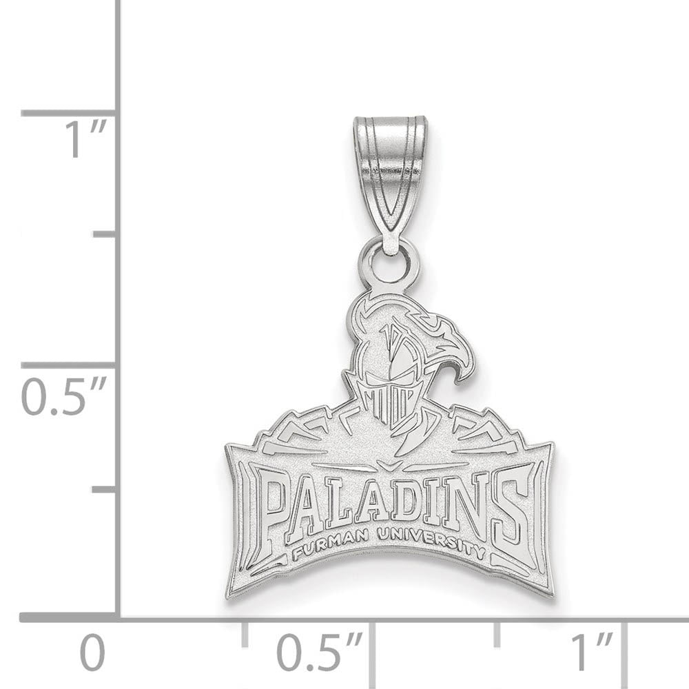 Alternate view of the 14k White Gold Furman U Medium Pendant by The Black Bow Jewelry Co.