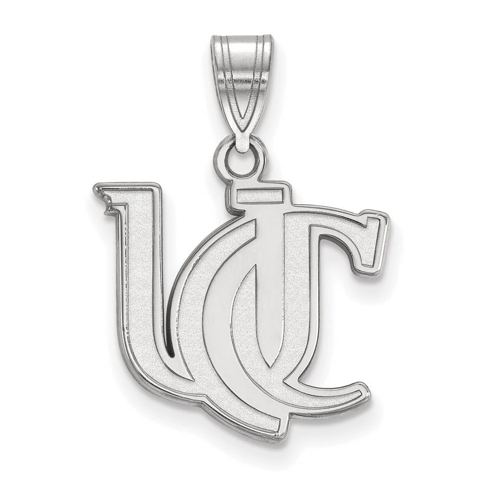 14k White Gold U of Cincinnati Medium 'UC' Pendant, Item P24150 by The Black Bow Jewelry Co.