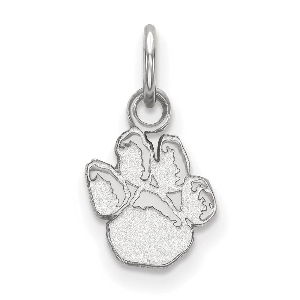 14k White Gold U. of Pittsburgh XS (Tiny) Charm or Pendant, Item P24230 by The Black Bow Jewelry Co.