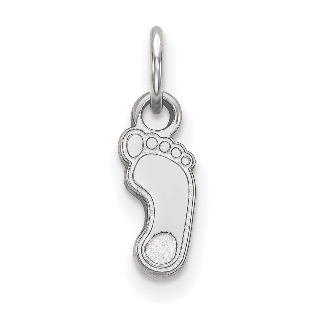 14k White Gold North Carolina XS (Tiny) Charm or Pendant, Item P24237 by The Black Bow Jewelry Co.