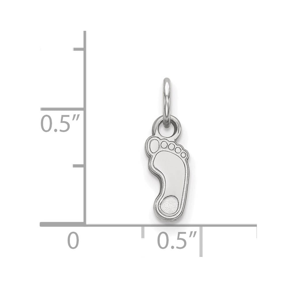 Alternate view of the 14k White Gold North Carolina XS (Tiny) Charm or Pendant by The Black Bow Jewelry Co.