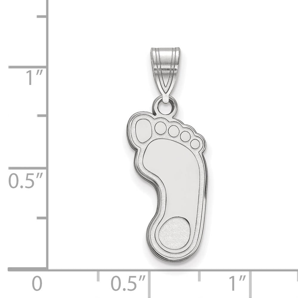 Alternate view of the 14k White Gold North Carolina Large Tar Heels Pendant by The Black Bow Jewelry Co.