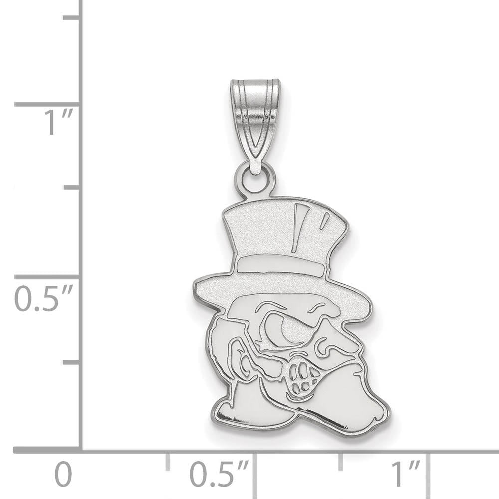 Alternate view of the 14k White Gold Wake Forest U. Large Mascot Pendant by The Black Bow Jewelry Co.