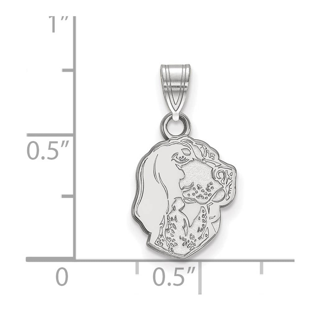 Alternate view of the 14k White Gold U. of Tennessee Small Mascot Pendant by The Black Bow Jewelry Co.