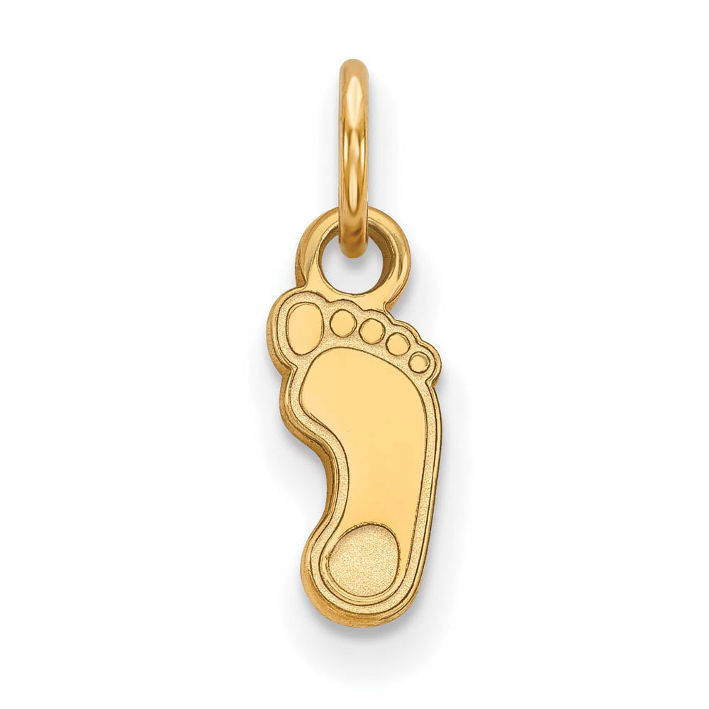 14k Yellow Gold North Carolina XS (Tiny) Charm or Pendant, Item P24421 by The Black Bow Jewelry Co.