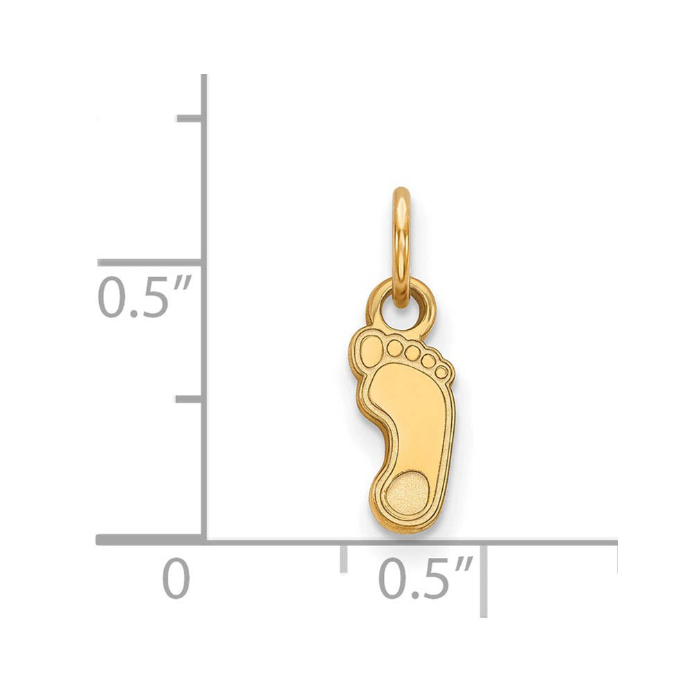 Alternate view of the 14k Yellow Gold North Carolina XS (Tiny) Charm or Pendant by The Black Bow Jewelry Co.