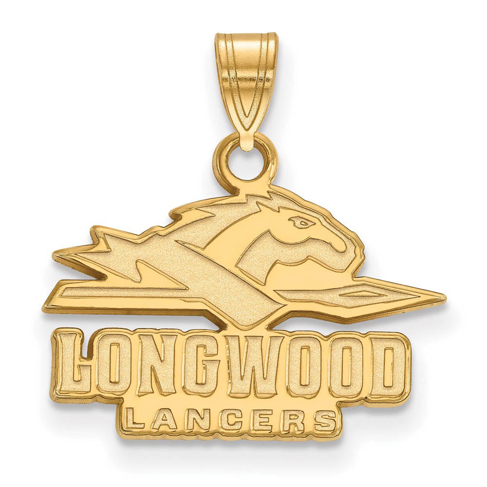 14k Gold Plated Silver Longwood U Small Pendant, Item P24451 by The Black Bow Jewelry Co.
