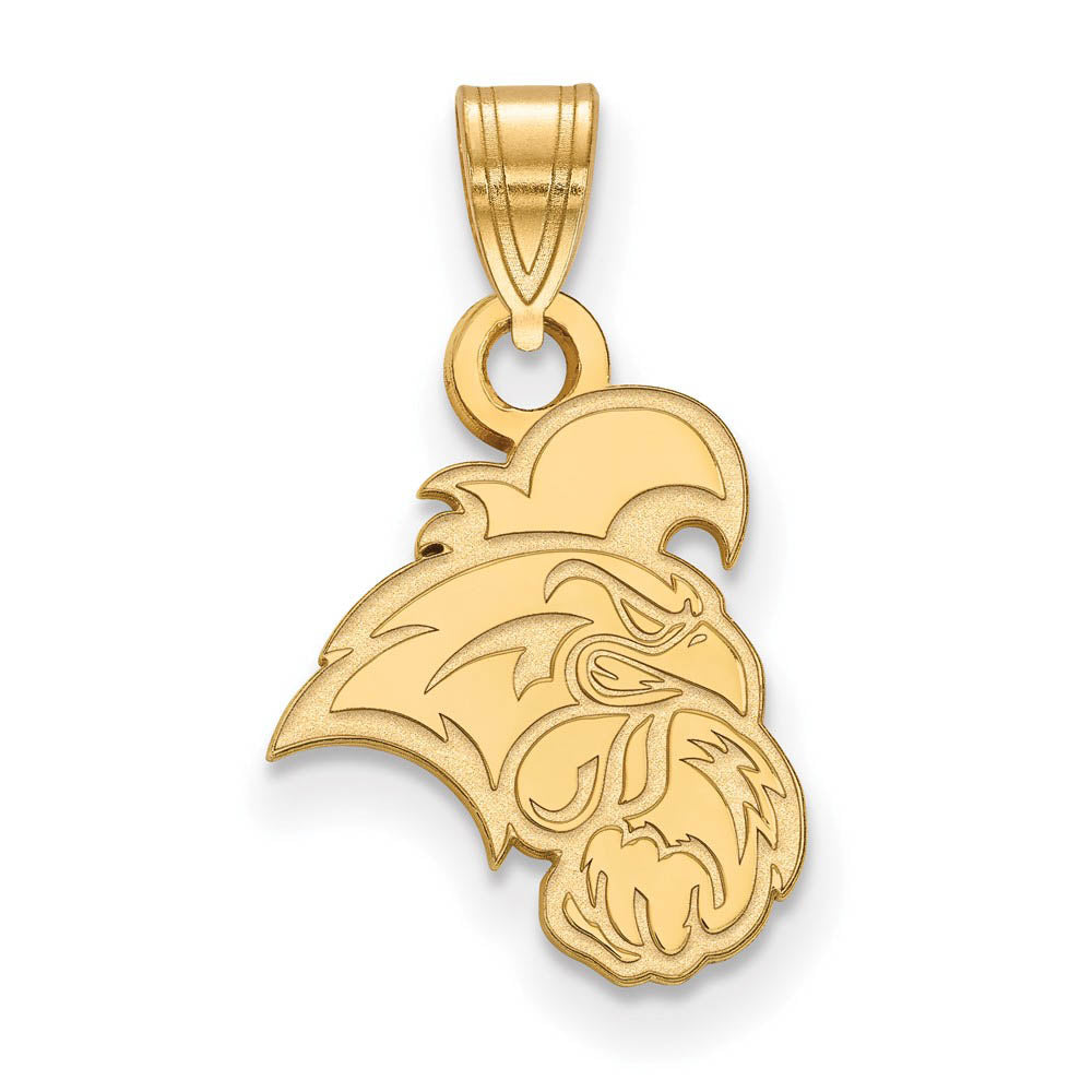 14k Gold Plated Silver Coastal Carolina U Small Mascot Pendant, Item P24532 by The Black Bow Jewelry Co.