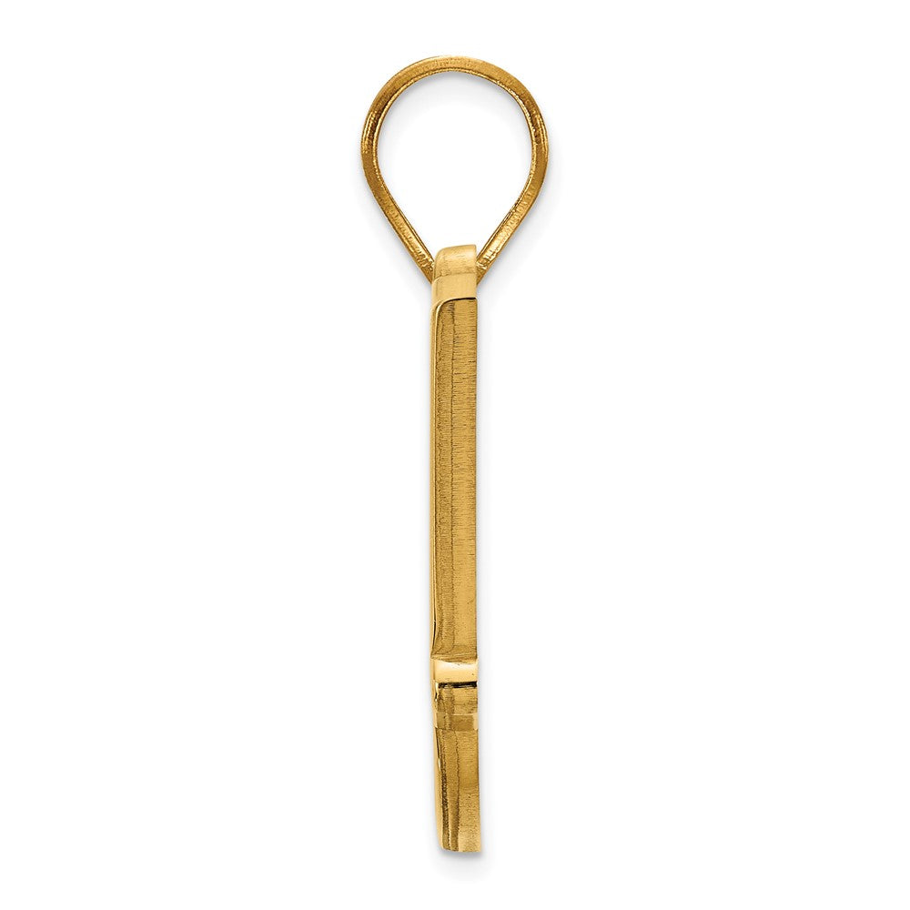 Alternate view of the 14k Gold Plated Silver Oklahoma State Medium Pendant by The Black Bow Jewelry Co.