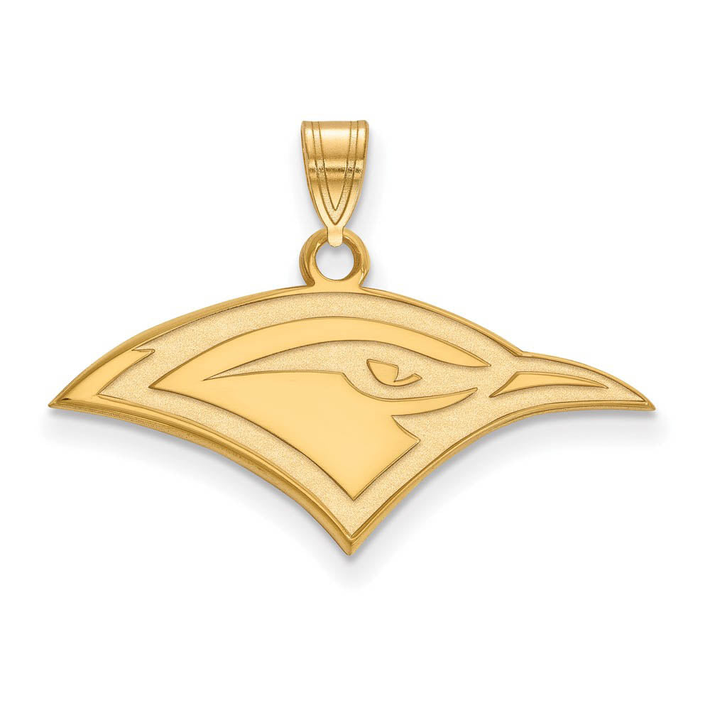 14k Gold Plate Silver U of Tennessee at Chattanooga Small Logo Pendant, Item P24781 by The Black Bow Jewelry Co.