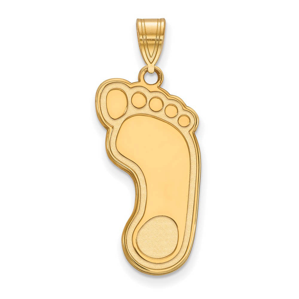 14k Gold Plated Silver North Carolina XL Pendant, Item P25371 by The Black Bow Jewelry Co.