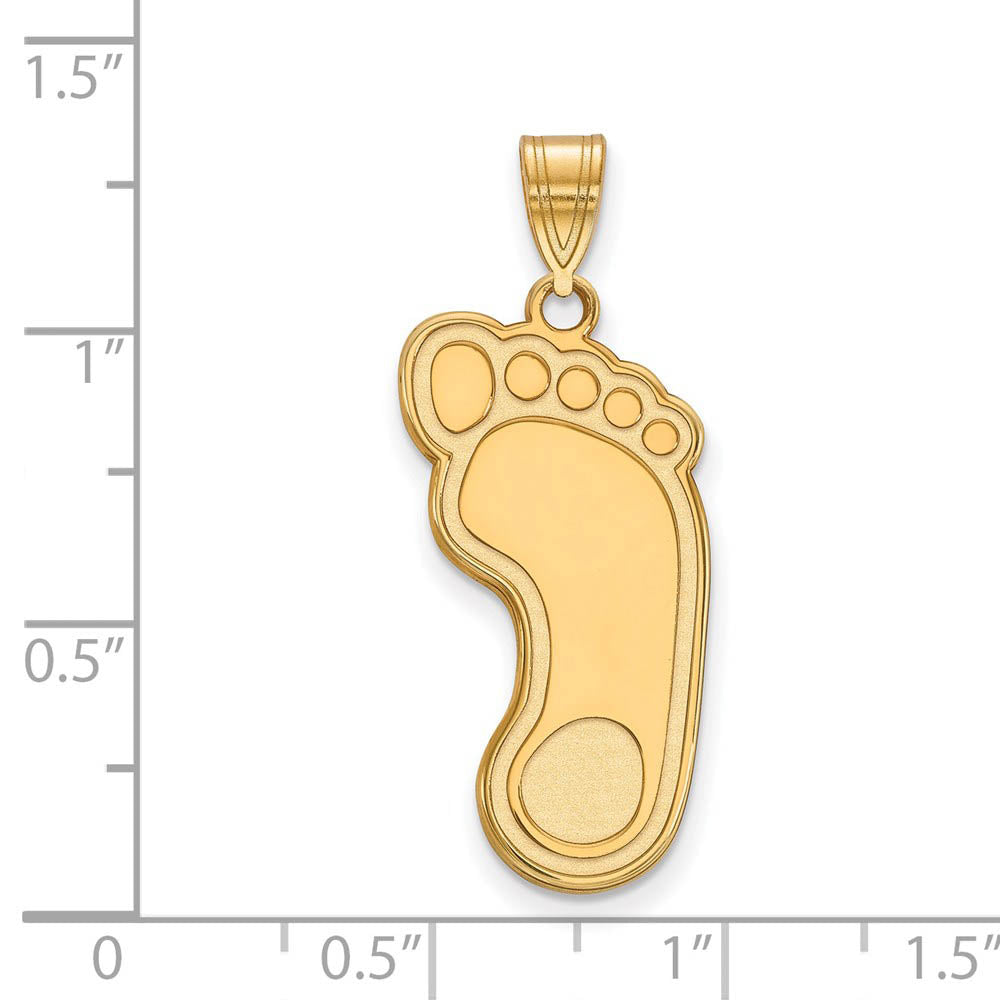 Alternate view of the 14k Gold Plated Silver North Carolina XL Pendant by The Black Bow Jewelry Co.