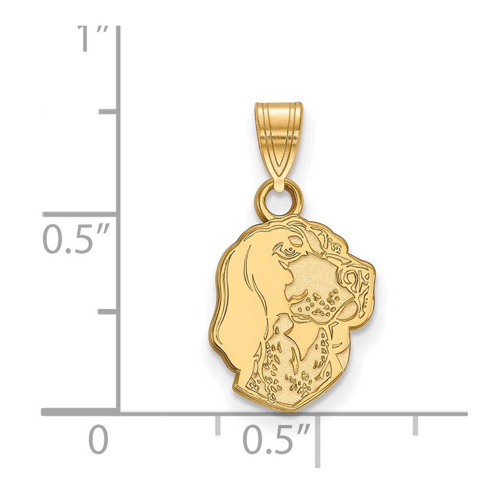 Alternate view of the 14k Gold Plated Silver U. of Tennessee Small Mascot Pendant by The Black Bow Jewelry Co.