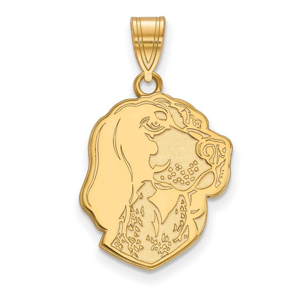 14k Gold Plated Silver U. of Tennessee Large Mascot Pendant, Item P25509 by The Black Bow Jewelry Co.