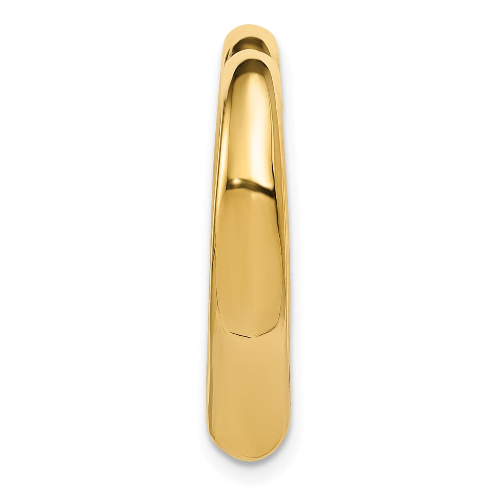 Alternate view of the 14k Yellow Gold Cut Out Heart Slide, 24mm by The Black Bow Jewelry Co.