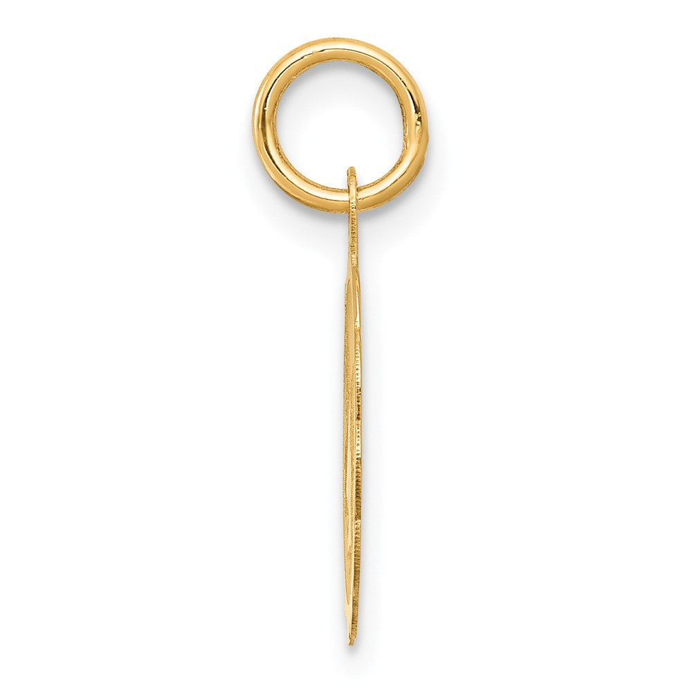 Alternate view of the 14k Yellow Gold Wedding Bells Charm or Pendant, 14mm by The Black Bow Jewelry Co.