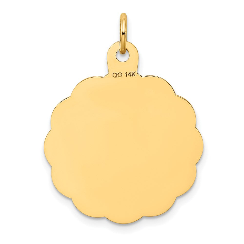 Alternate view of the 14k Yellow Gold Wedding Bells Charm or Pendant, 22mm by The Black Bow Jewelry Co.