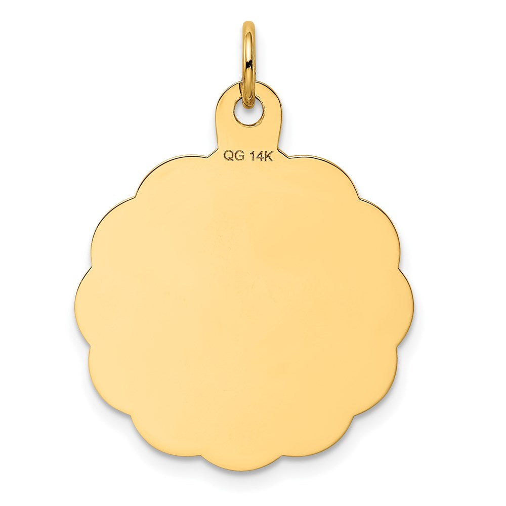 Alternate view of the 14k Yellow Gold Wedding Bells Charm or Pendant, 24mm by The Black Bow Jewelry Co.
