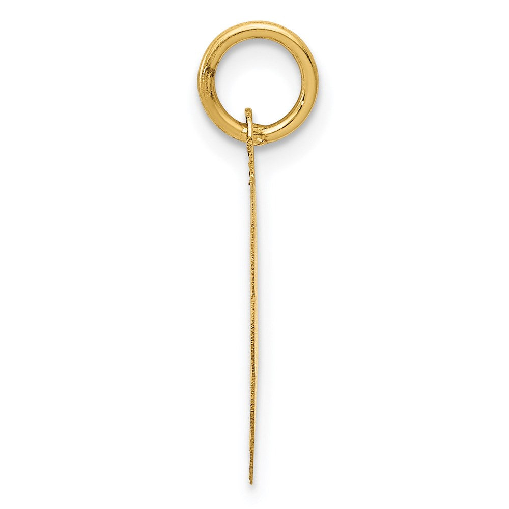 Alternate view of the 14k Yellow Gold I Love You More Charm or Pendant, 16mm by The Black Bow Jewelry Co.