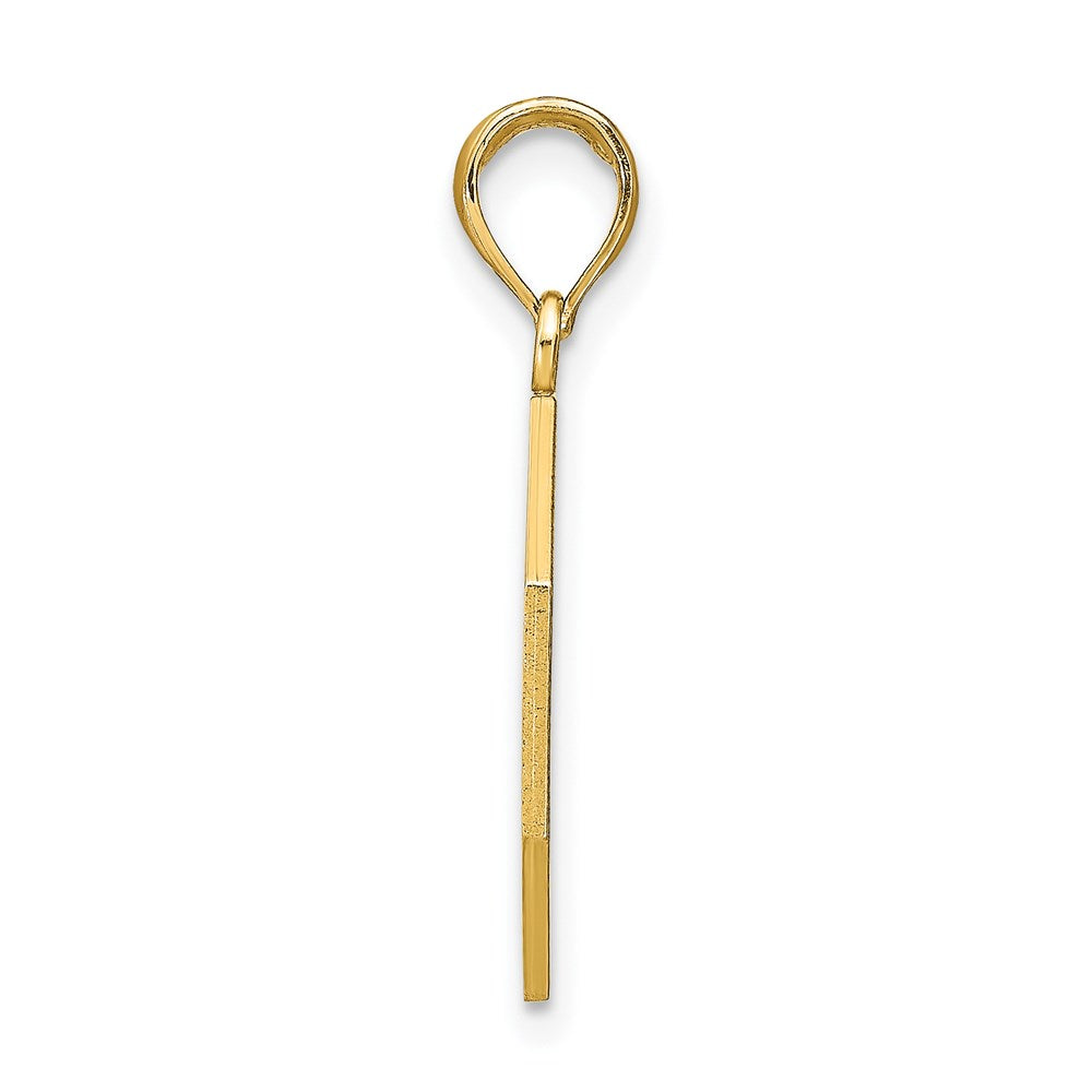 Alternate view of the 14k Yellow Gold I'll Never Stop Loving You Charm or Pendant, 20mm by The Black Bow Jewelry Co.