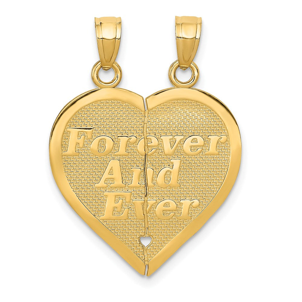 14k Yellow Gold Forever and Ever Set of 2 Pendants, 20mm, Item P25976 by The Black Bow Jewelry Co.