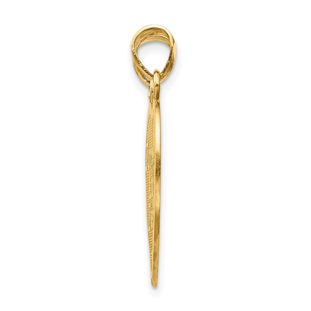Alternate view of the 14k Yellow Gold Forever and Ever Set of 2 Pendants, 20mm by The Black Bow Jewelry Co.