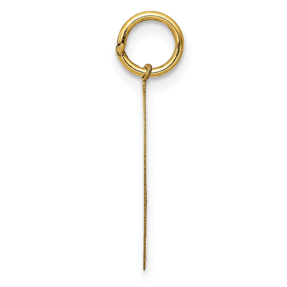 Alternate view of the 14k Yellow Gold Best Friend Heart Set of 2 Charm or Pendants, 15mm by The Black Bow Jewelry Co.